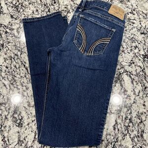 Hollister California Straight Leg Skinny Jeans Women's Size 5S‎ 27x31 Dark Wash